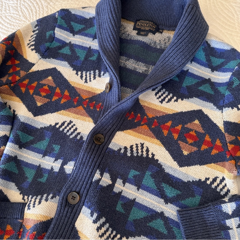 Pendleton Los Lunas Cotton Cardigan, XS - Picture 2 of 14